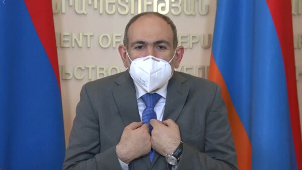 Премьер-министр Никол Пашинян на онлайн брифинге (26 июня 2020). Еревaн - Sputnik Армения