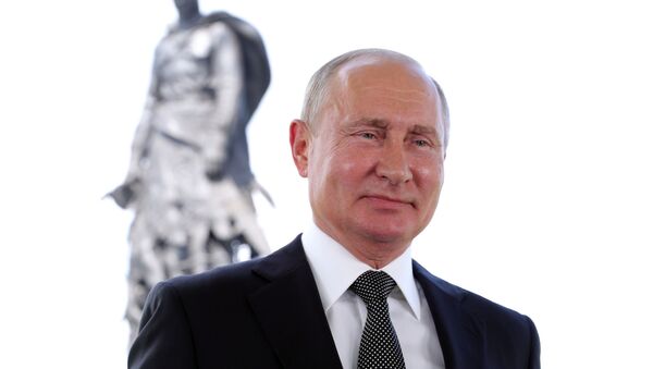 Президент РФ Владимир Путин во время обращения к гражданам России. - Sputnik Армения