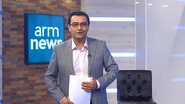 Кадр из вечернего выпуска новостей телеканала ArmNews - Sputnik Արմենիա