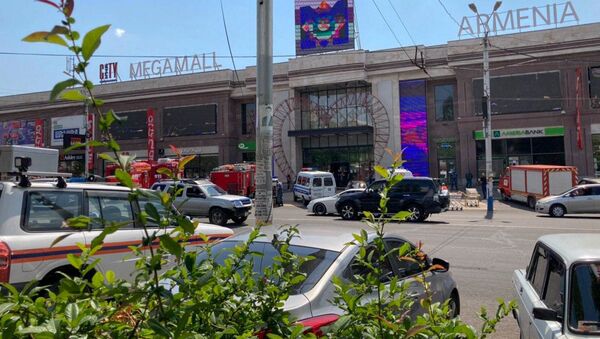 Ситуация у ТЦ Mega Mall  (6 июля 2020). Еревaн - Sputnik Армения