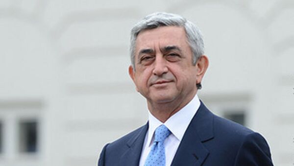 Президент Армении Серж Саргсян - Sputnik Армения