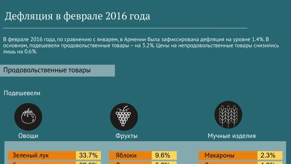 Дефляция в феврале 2016 года - Sputnik Армения