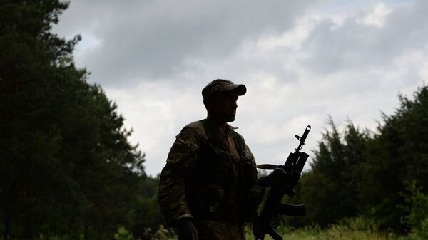 Тренировочный лагерь батальона Восток в Донецкой области - Sputnik Արմենիա