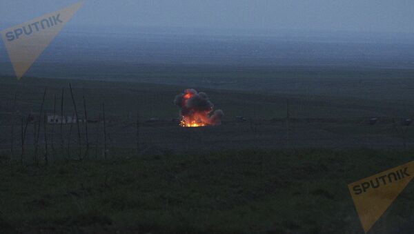 Сбитый азербайджанский беспилотник - Sputnik Армения