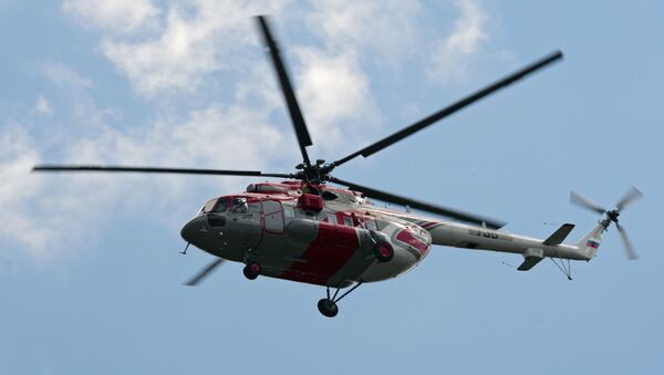 Прилет вертолетов для участия в выставке вертолетной индустрии HeliRussia 2015 Прилет вертолетов для участия в выставке вертолетной индустрии HeliRussia 2015 - Sputnik Արմենիա