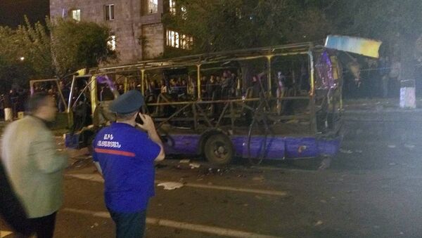Взрыв автобуса в Ереване - Sputnik Արմենիա