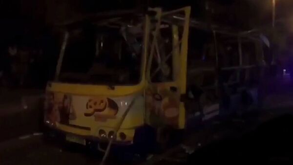 В Ереване взорвался пассажирский автобус - Sputnik Армения