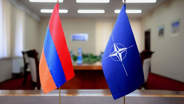 Флаги Армении и НАТО - Sputnik Արմենիա