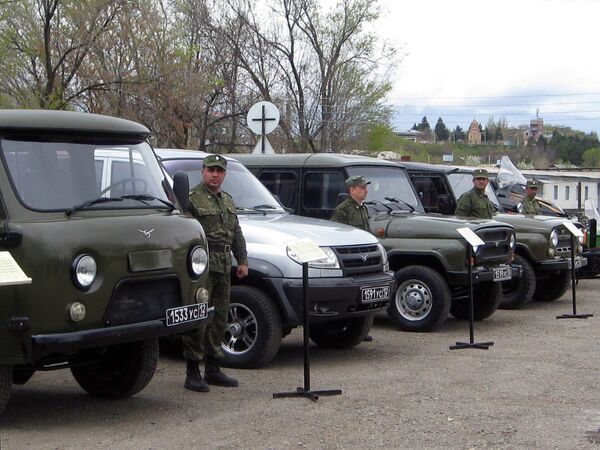 Российские пограничники в Гюмри Российские пограничники в Гюмри - Sputnik Армения