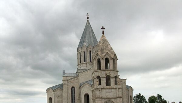 Шуши, церковь Св.Казанчецоц. Нагорный Карабах - Sputnik Արմենիա