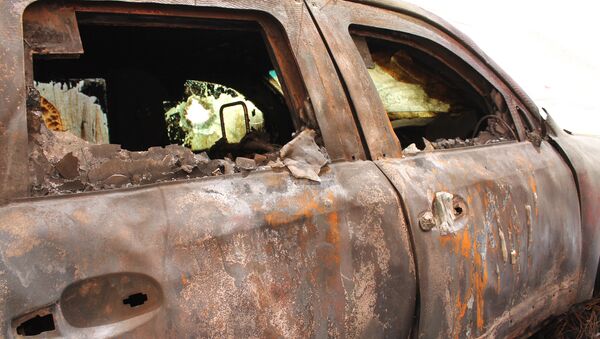 Шесть автомашин миссии ОБСЕ сгорели в Донецке - Sputnik Армения