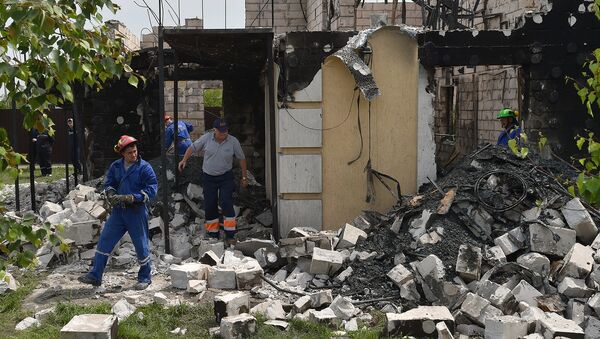 Пожар в доме престарелых. Украина - Sputnik Армения