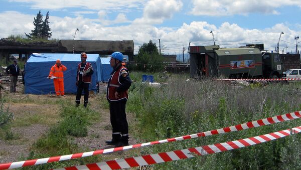 Учения армянских спасателей в условиях землетрясения - Sputnik Արմենիա