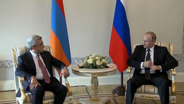 Սերժ Սարգսյանի և Վլադիմիր Պուտինի հանդիպումը - Sputnik Արմենիա