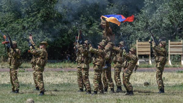 Военно-спортивный сбор “Наследники Победы” в Армении - Sputnik Արմենիա
