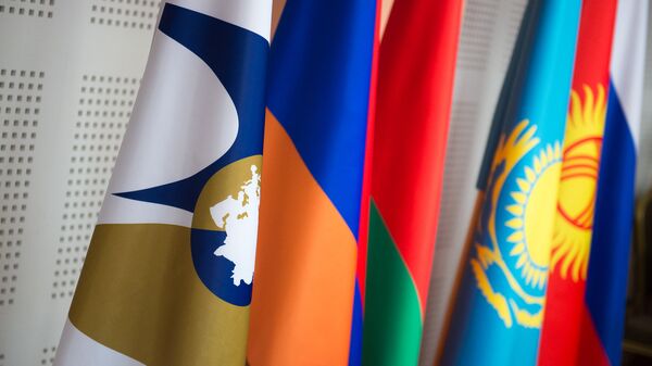 Флаги стран ЕАЭС. ЕЭС - Sputnik Армения