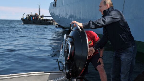 В.Путин посетил остров Гогланд в Финском заливе - Sputnik Армения