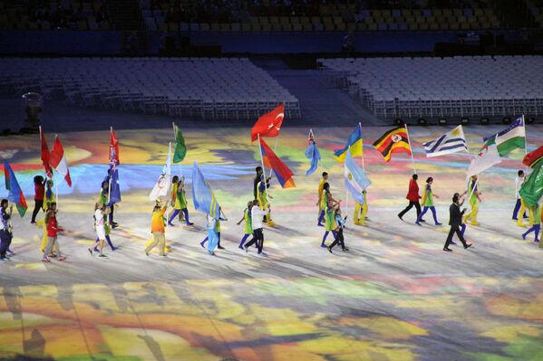 Сборная Армении на церемонии закрытия XXXI летних Олимпийских игр в Рио-де-Жанейро - Sputnik Армения