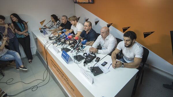Пресс-конференция сборной Армении по греко-римской борьбе - Sputnik Արմենիա