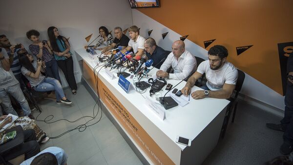 Пресс-конференция сборной Армении по греко-римской борьбе - Sputnik Армения