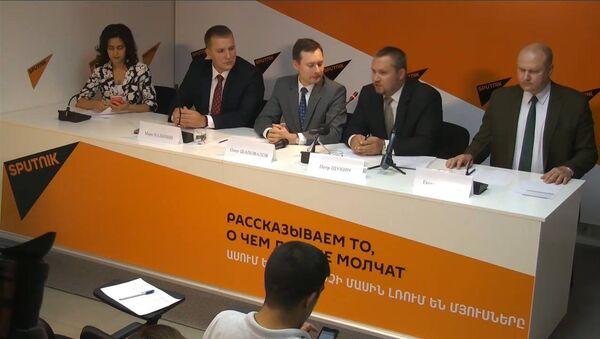 Пресс-конференция к выборам в Государственную Думу России состоялась в пресс-центре Sputnik Армения - Sputnik Արմենիա