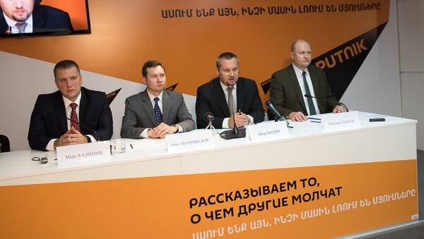 Пресс-конференция к выборам в Государственную Думу России состоялась в пресс-центре Sputnik Армения - Sputnik Армения