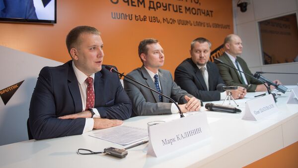 Пресс-конференция к выборам в Государственную Думу России состоялась в пресс-центре Sputnik Армения - Sputnik Արմենիա