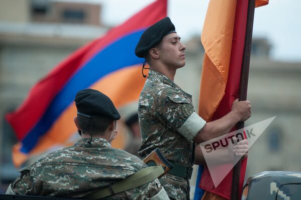 Հայաստանի անկախության 25–ամյակին նվիրված շքերթի առաջին փորձը - Sputnik Արմենիա