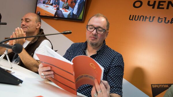 Пресс-коференция участников фестиваля Литературный ковчег. Вадим Месяц - Sputnik Армения