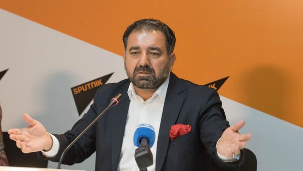Пресс-коференция, посвященная фестивалю этнографических песен и танцев “Гутан”. Арсен Григорян - Sputnik Արմենիա