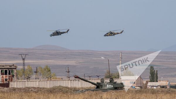 Совместные батальонные тактические учения военнослужащих российской военной базы ЮВО и военнослужащих ВС МО РА - Sputnik Армения