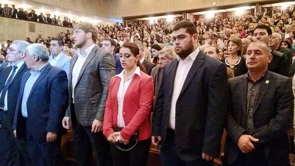 Церемония присуждения звания почетного гражданина города Гюмри - Sputnik Армения