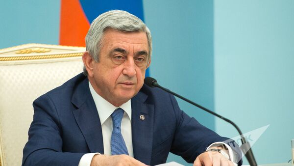 Президент Армении Серж Саргсян - Sputnik Армения