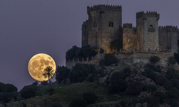 Լուսինը բարձրանում է Կորդովայի Ալմադովար ամրոցից (Իսպանիա) - Sputnik Արմենիա