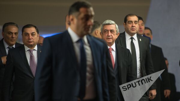 XVI съезд РПА. Президент Армении и РПА Серж Саргсян - Sputnik Արմենիա