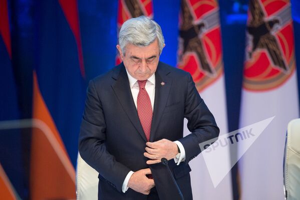 ՀՀ և ՀՀԿ նախագահ Սերժ Սարգսյան ՀՀ և ՀՀԿ նախագահ Սերժ Սարգսյան - Sputnik Արմենիա