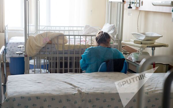 «Սուրբ Աստվածամայր» բժշկական կենտրոնի հիվանդասենյակներից մեկում - Sputnik Արմենիա