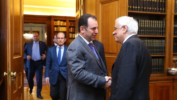 Виген Саргсян встретился с президентом Греции Прокописом Павлопулосом - Sputnik Արմենիա