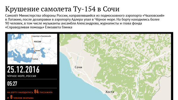 Крушение самолета Ту-154 в Сочи - Sputnik Армения