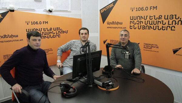 Артур Испирян в студии Радио Sputnik Армения - Sputnik Արմենիա