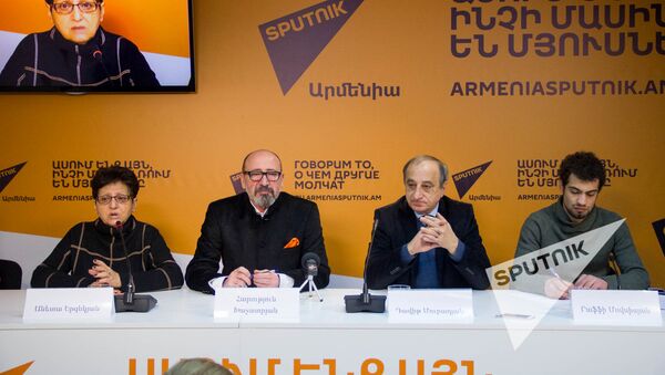 П/к пресс-конференция, посвященная первой кинопремии для отечественных фильмов Анаит - Sputnik Արմենիա