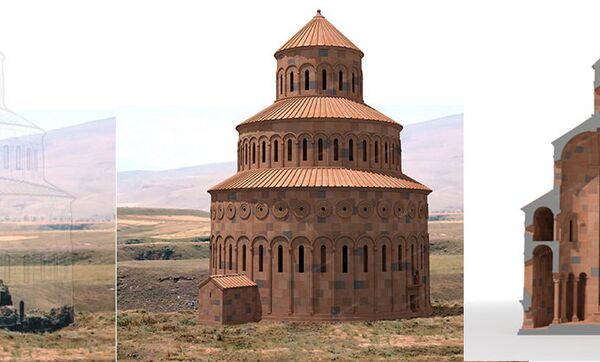 Восстановление армянских церквей в Ани с помощью 3D моделирования - Sputnik Армения