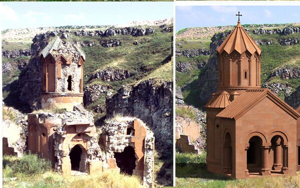Восстановление армянских церквей в Ани с помощью 3D моделирования Восстановление армянских церквей в Ани с помощью 3D моделирования - Sputnik Армения