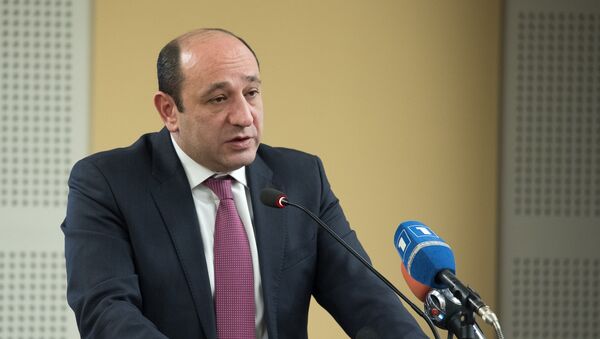 Сурен Караян. Презентация представительства ЮНИДО в Армении на тему «Повышение конкурентоспособности экспортно-ориентированных отраслей промышленности Армении за счет - Sputnik Արմենիա