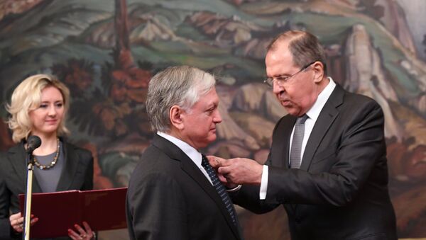 Встреча глав МИД РФ и Армении С. Лаврова и Э. Налбандяна - Sputnik Армения