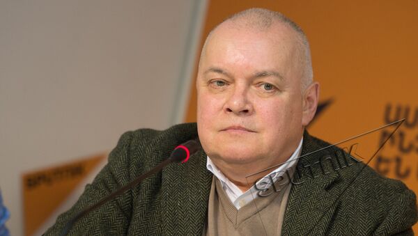 Дмитрий Киселев в пресс-центре Sputnik Армения  - Sputnik Արմենիա