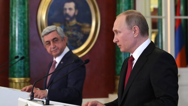 Переговоры президента РФ В. Путина с президентом Армении С. Саргсяном - Sputnik Армения