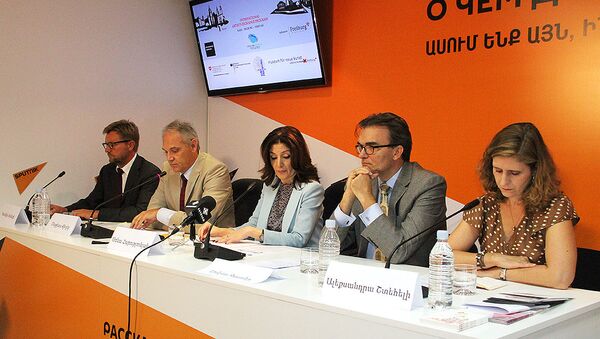 Пресс-конференция на тему Новый проект по обмену искусствоведов - Sputnik Արմենիա