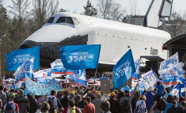 Празднование Дня космонавтики в России Празднование Дня космонавтики в России - Sputnik Армения