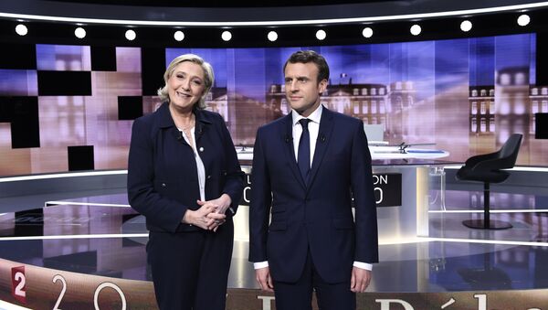 Emmanuel Macron et Marine Le Pen - Sputnik Армения
